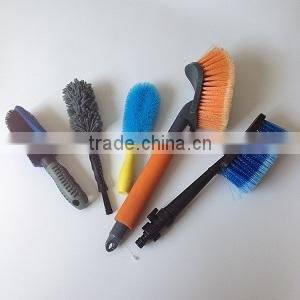 round shape microfiber chenille auto clean sponge with handle band