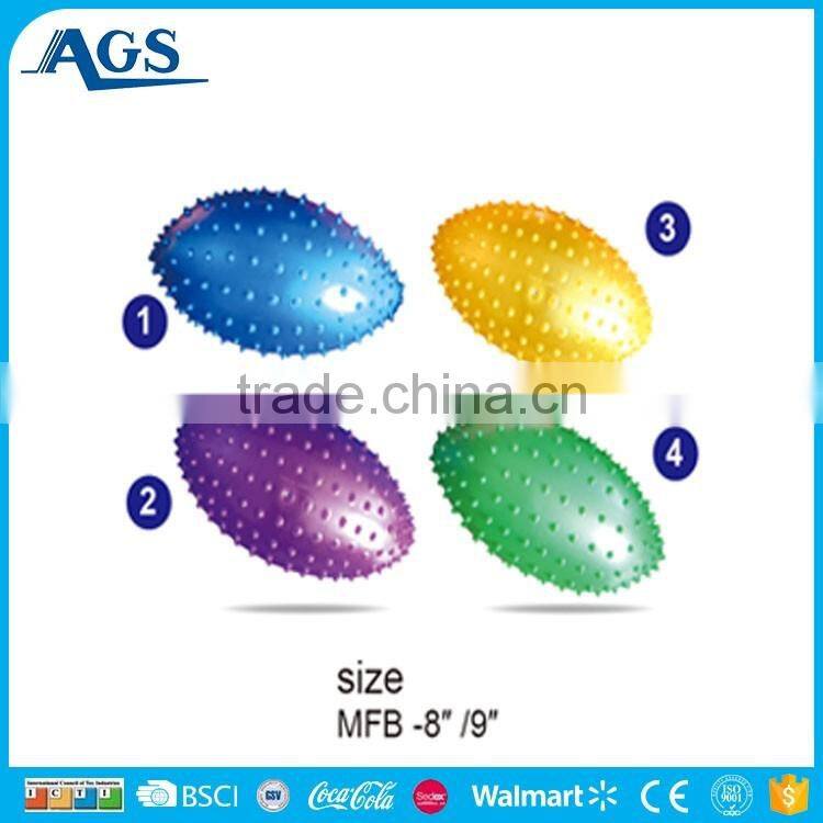 Two styles reainbow color pvc inflatable massage ball