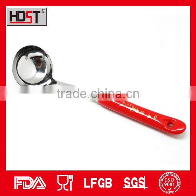 Ceramic red flower handle kitchen appliance korean popular 304 stainless appliances for kitchen