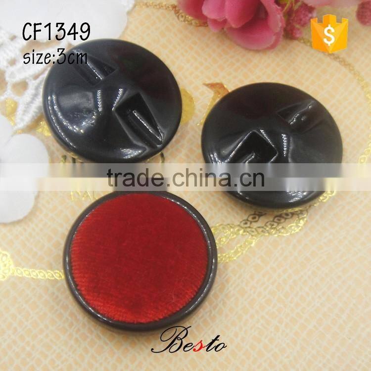 Gorgeous posh classical circular cloth buttons for garments