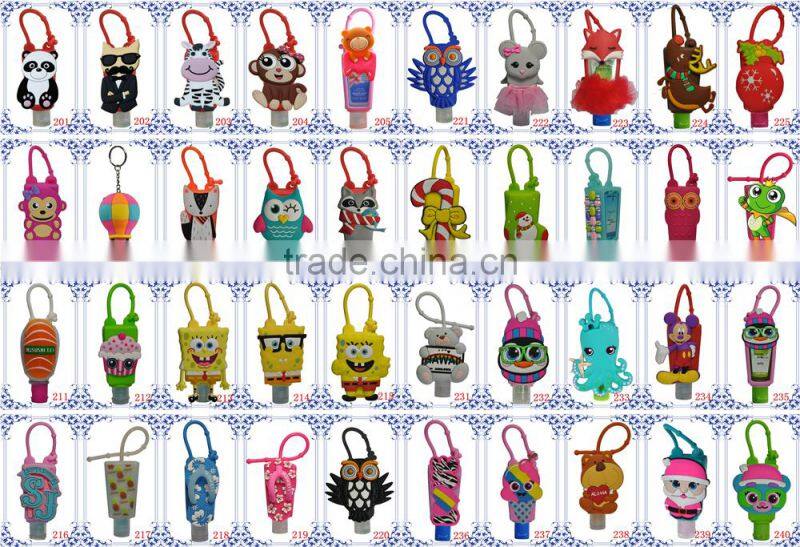 z11 50ml empty hand sanitizer bottle with carabiner