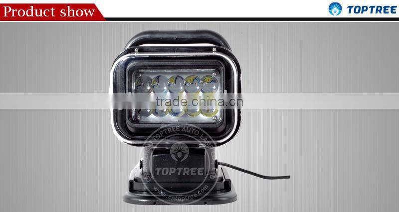 Cree 50W wireless romote control led searchlight marine search light spot beam