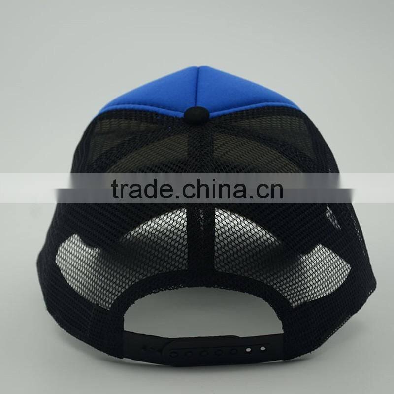Custom Sponge 5 panel Trucker Hat Of Mesh Fabric