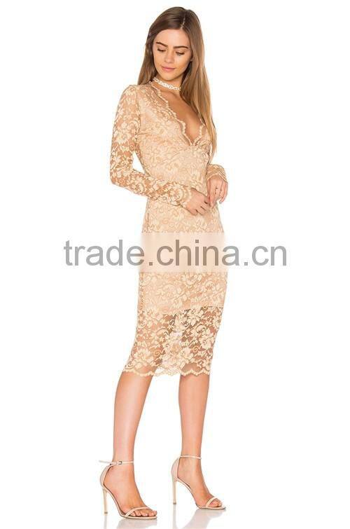 Top sale latest design lace dress modern fashion party dress