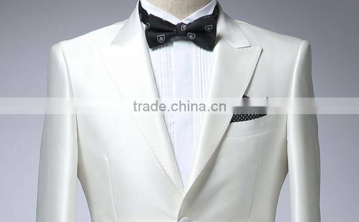 2016 Gentleman Style Custom Made Men Suits Tailor Suit Blazer + Pants for Wedding
