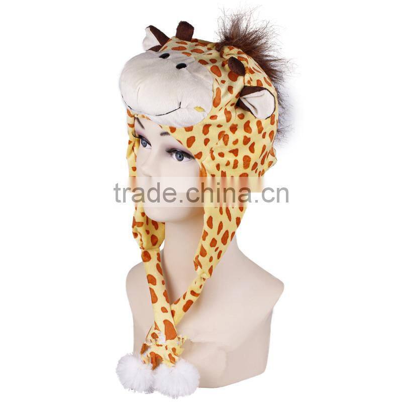 Funny Adult Animal Real Fur Winter Hats,Real Animal Fur Hat