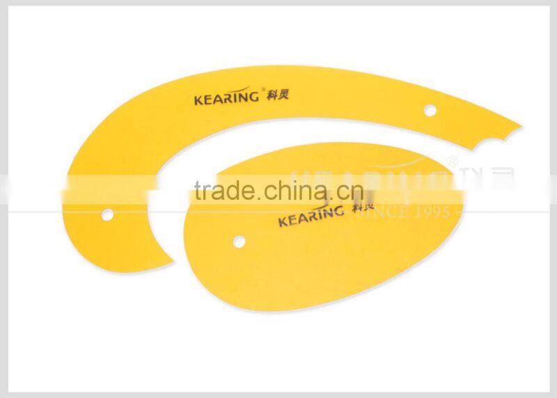 Kearing Brand 5pcs per set 1.2mm thick plastic flexible sewing french curves for Fabric pattern making #1305S