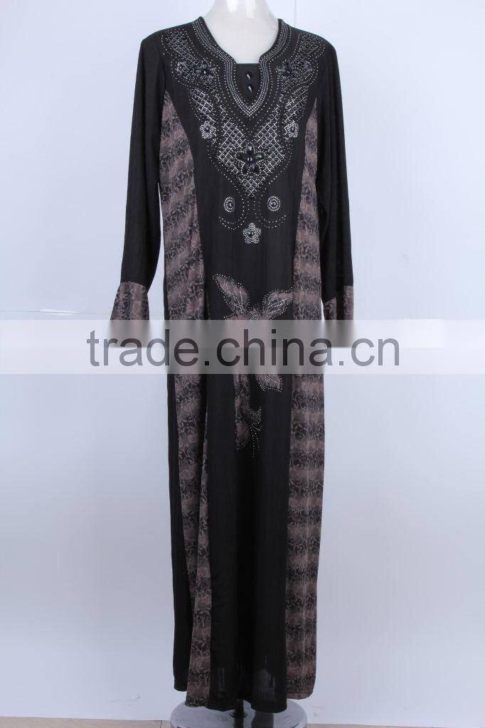 GZY wholesle cheap long maxi Muslim styles of dresses