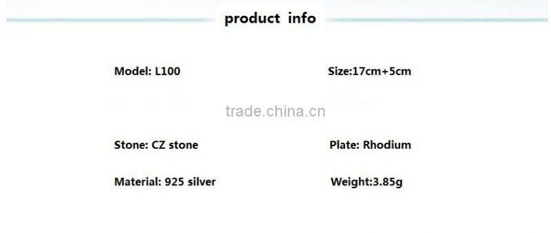 New trendy design plain style double D letter 925 sterling silver fashion bracelet