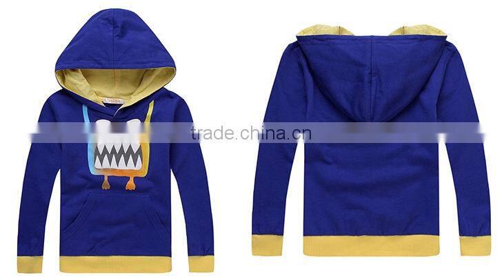 Clothing manufactures in china kid hoody navi blue hoodie