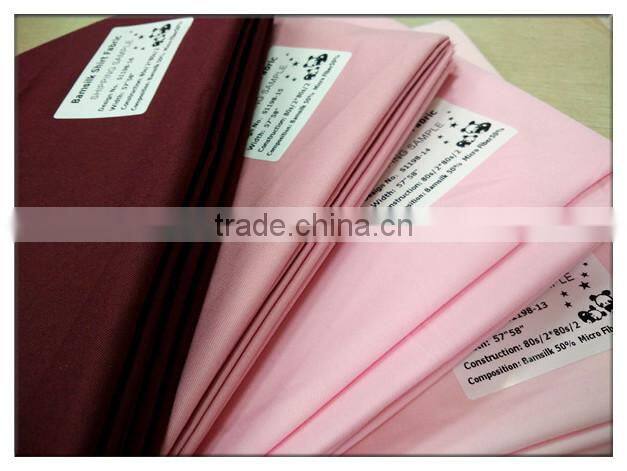 BAMSILK -Bamboo Fiber Fabric woven fabric 80s/2*80s/2