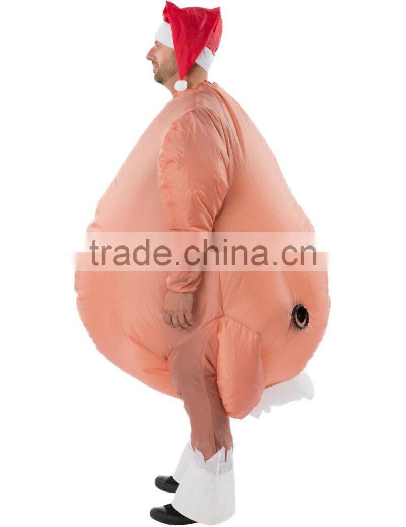 Adult Inflatable Christmas Roast Turkey Costume