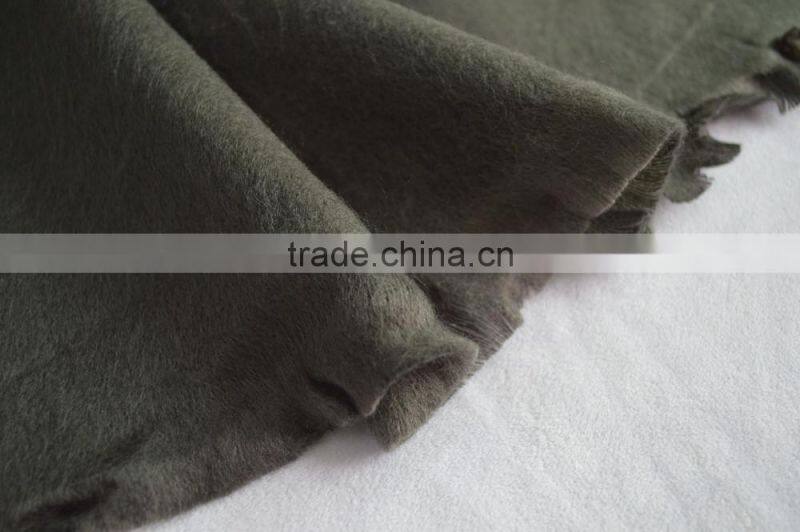 Fashion popular lady men unisex soft viscose winter solid plain fleece scarf
