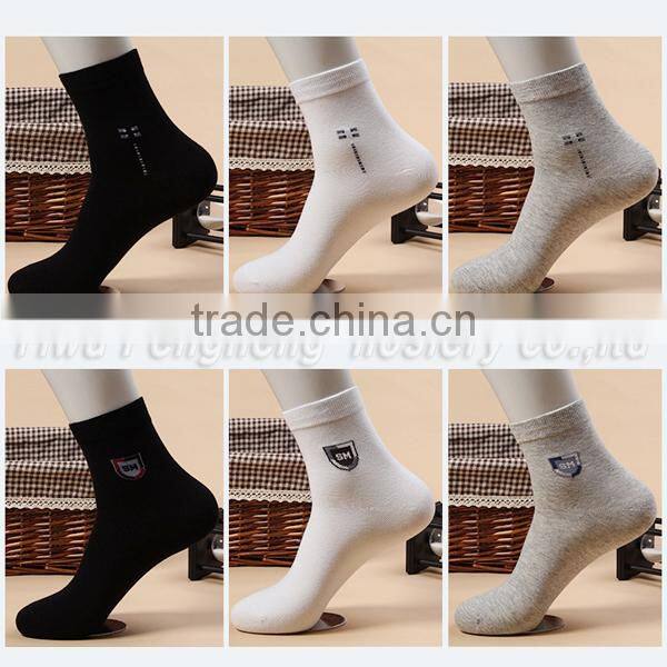 Pure color cotton men ankle socks