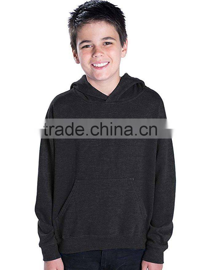 Custom Hoodie Jersey Lined Double-needle Hem Hood Pouch Pocket Fleece Children Hoodies Wholesale