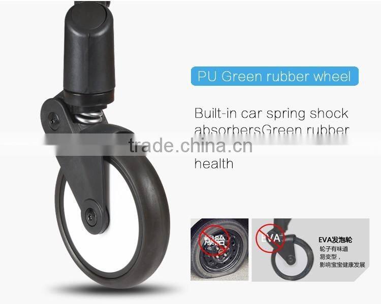 China manufacutured aluminium alloy light baby stroller