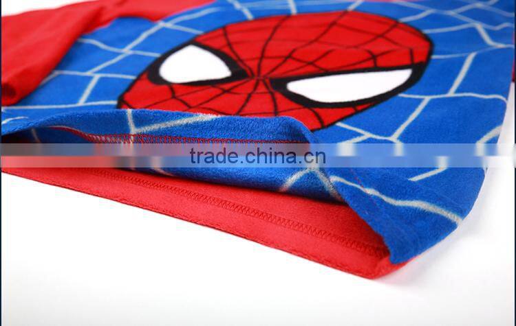 The 2014 spider man two piece boy pajamas home sleep wear