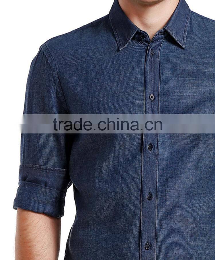 denim shirt long sleeve men shirt new fashion men shirt washed
