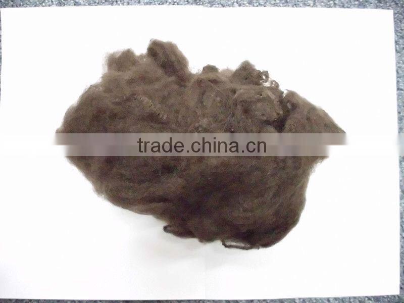 Solid recycled polyester staple fiber 6Dx64MM for geotextile