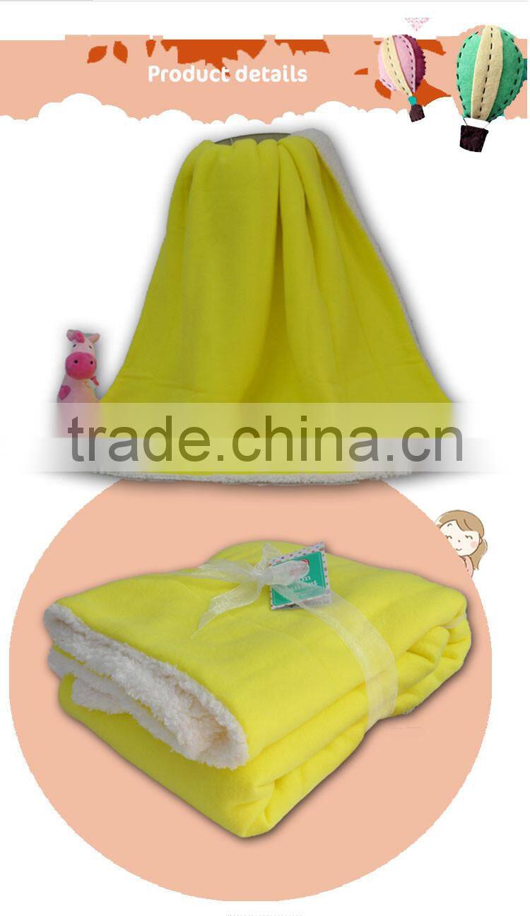 micro fiber winter swaddle knitted blanket