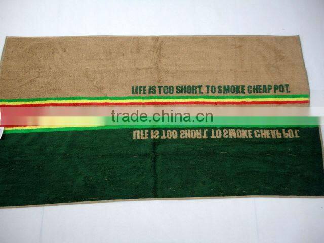 100 % cotton yarn dyed jacquard gym towels