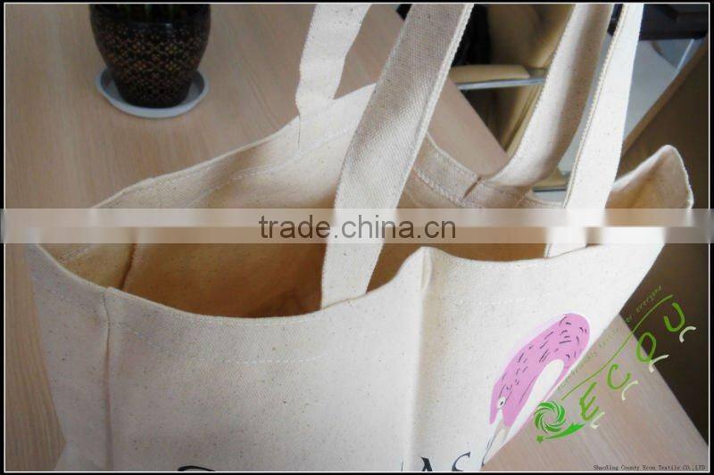 Natural cotton canvas tote bag