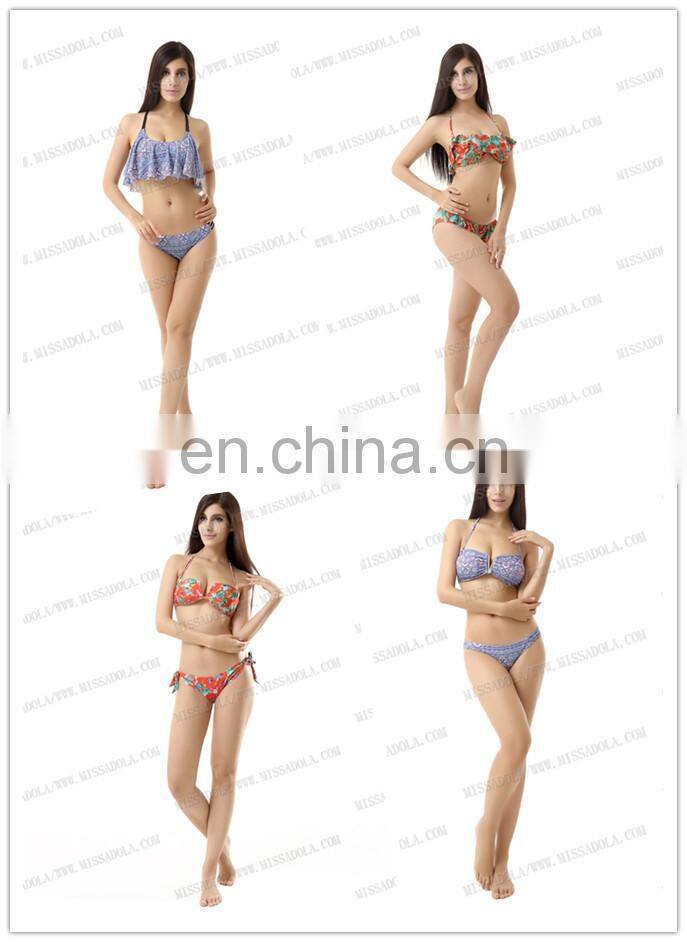 MissAdola Neoprene Women two pieces OEM Rubber swimsuit Beautiful Zipper swimwear diving wetsuit (M80)