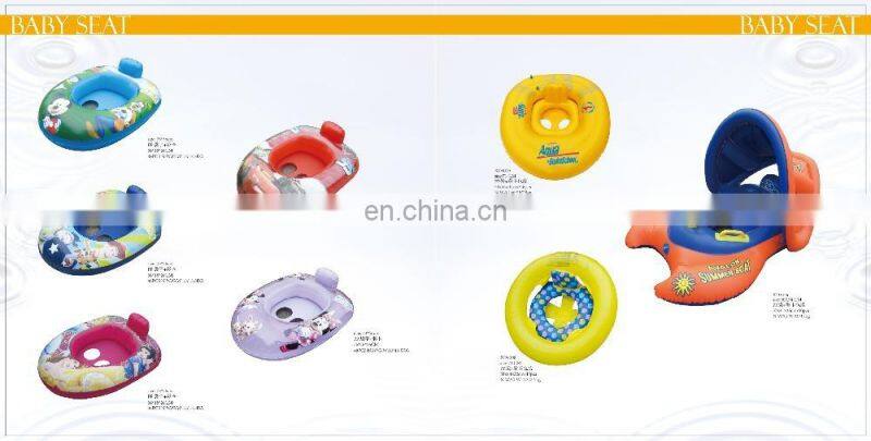 ICTI Approved Professional Adult and Kids Promotional Summer beach and pool toys Inflatable baby swim float seat