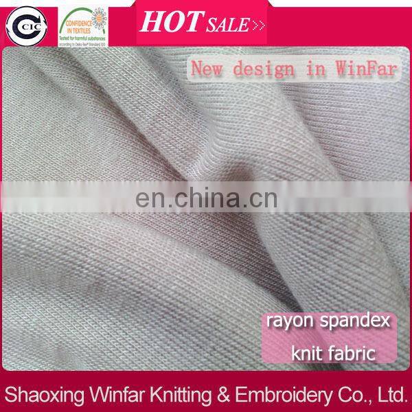 Winfar textile knitted cheap price elastane viscose fabric