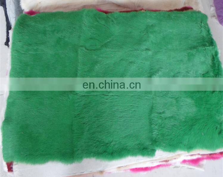 High quality rabbit fur skin plate with factory wholesale price