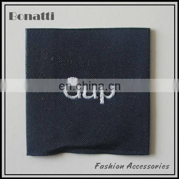 fashion plain woven label for sportswear