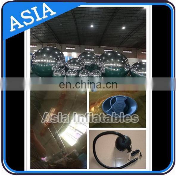 Hot Sale inflatable mirror balloon/ silk helium balloon for advertising