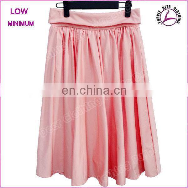 Stretch satin latest long skirt design women umbrella skirt