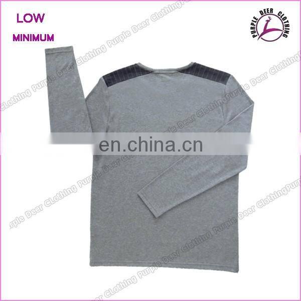 100%cotton men clothes long sleeve cotton t-shirt printing flag t-shirt