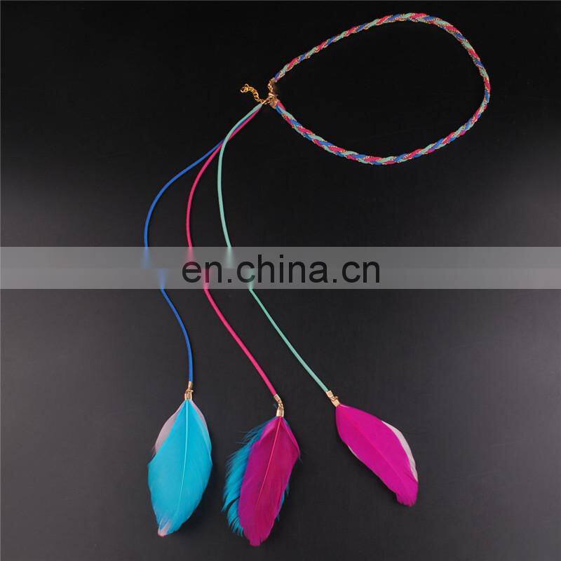 Hair accessory feather hairband|lady's feather hairband