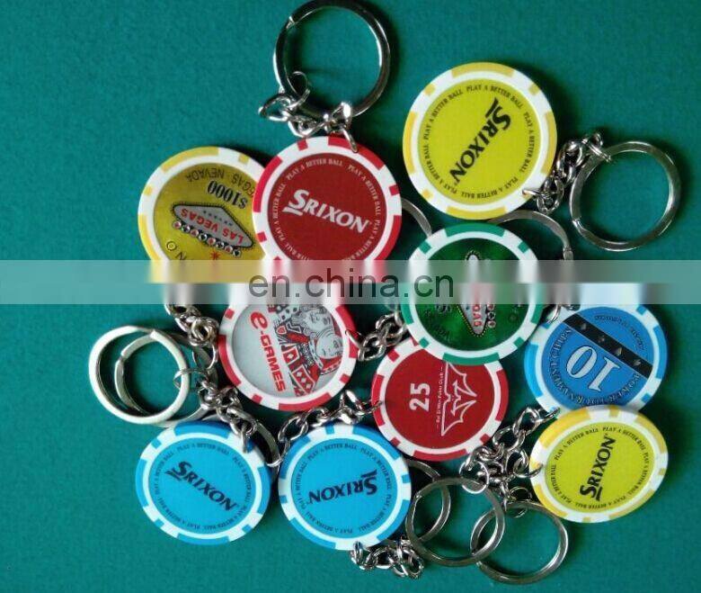 sublimation printing ceramic poker chip/printing ceramic casino chip