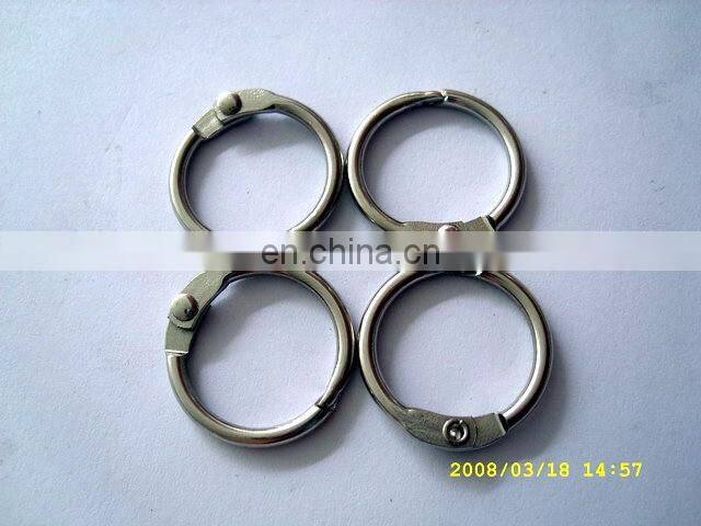 Wholesale metal opening keyring/metal spring closing rings for bag part accessories