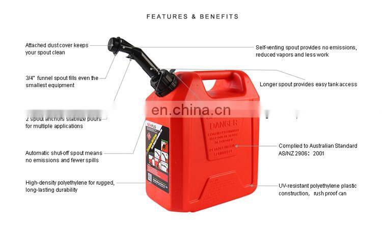 SEAFLO 10L Jerry Can Portable Diesel Gas Tank