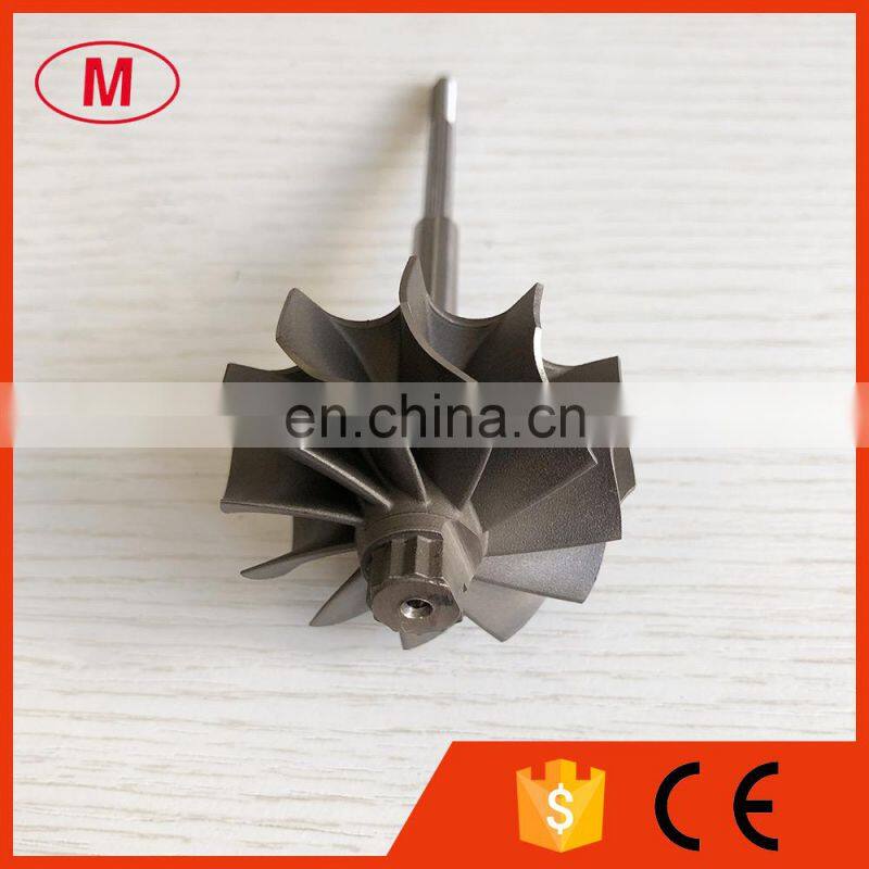 TD04HL 45.65X52mm 11 blades turbine shaft /turbo wheel /turbo shaft 93mm shaft length