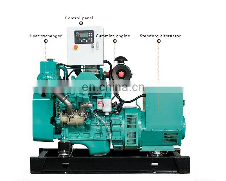 AC three phase silent type 50kw marine diesel generator