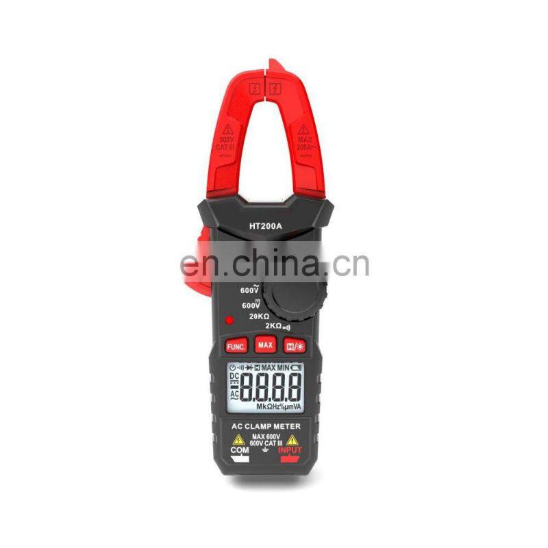 HT200A Pocket AC/DC Voltage Ohm Clamp Meter Tester Smart Digital Clamp Meter