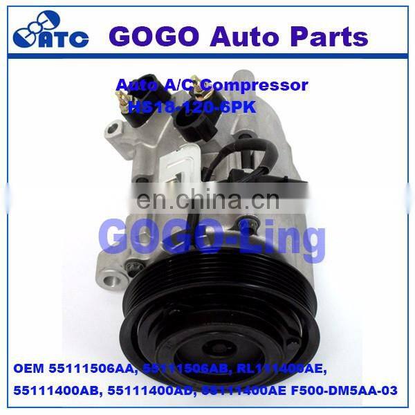 HS18 Air Conditioning Compressor for Jeep Liberty 06-07 OEM 55111506AA, 55111506AB, RL111400AE, F500-DM5AA-03