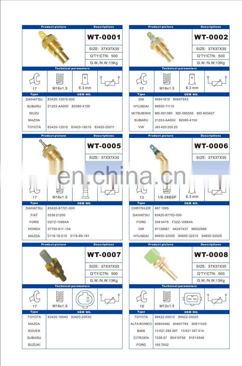 Water temp senor for HONDA ACTY OEM 83420-87701-000 553621200 D27Z-10884A