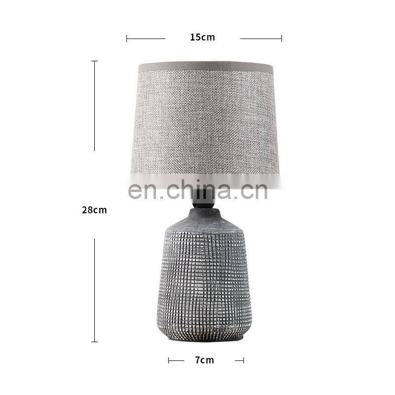 Antique ceramic table light and creative art bedroom bedside table lamp