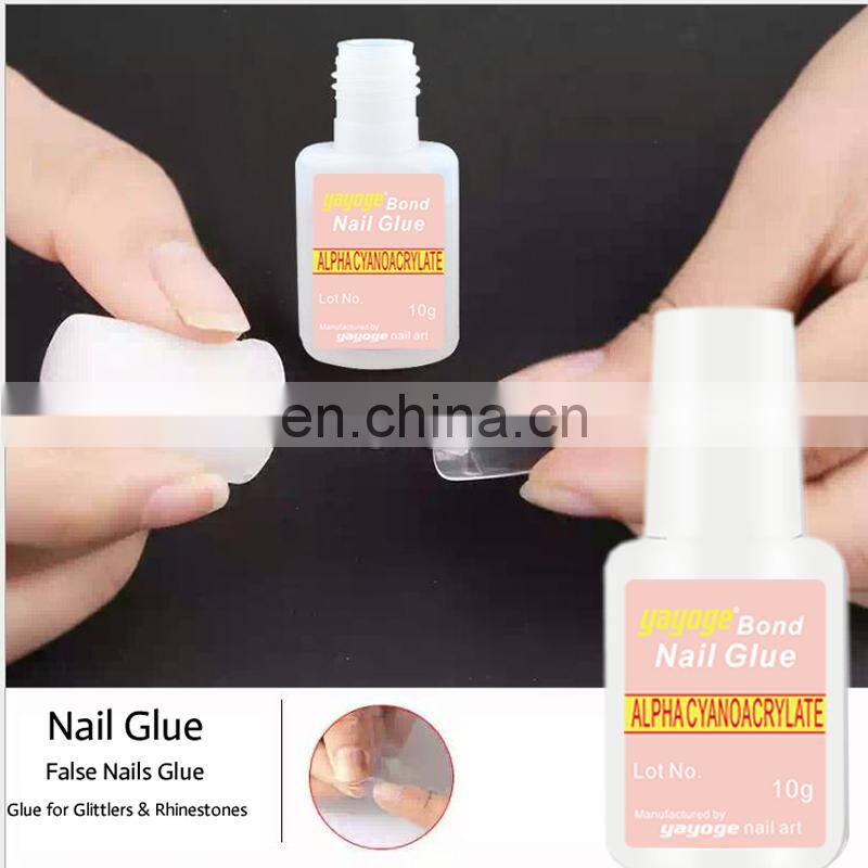 False Nail Glue With Brush Press On Nail No Glue