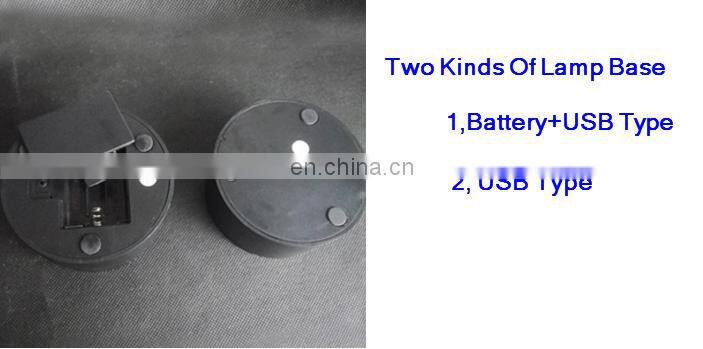 3D Illusion horse lamp acrylic led unicorn night light table desk lamp for bedroom