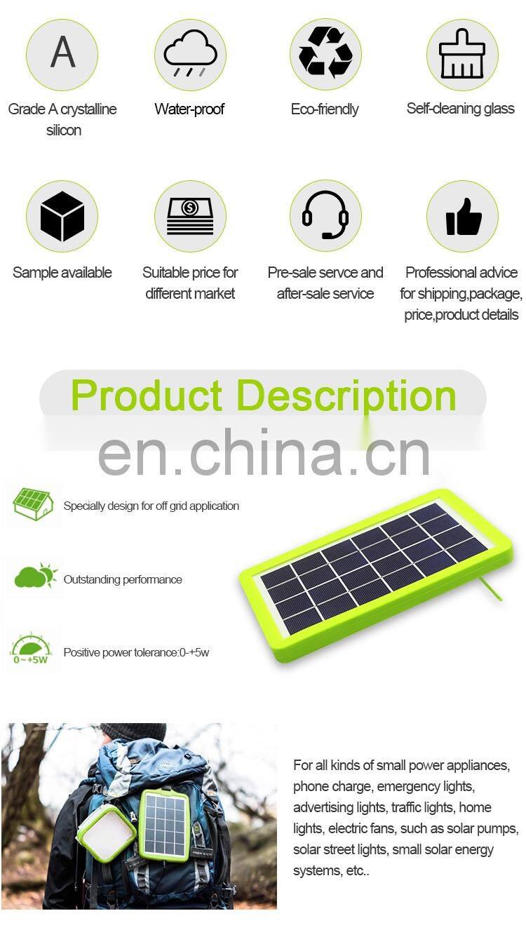 Fast selling 3w 6V portable mini solar panel
