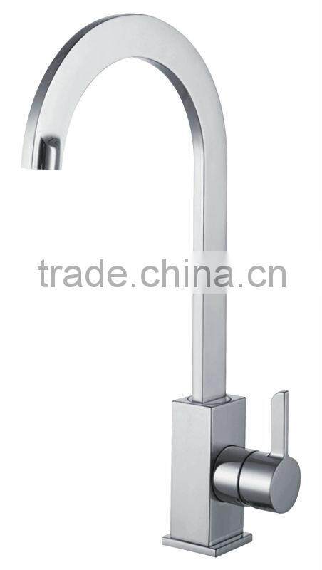 Deck Mounted Ceramic Valve Core Single Hole Contemporary Kitchen Sink Mixer Tap KL-3345
