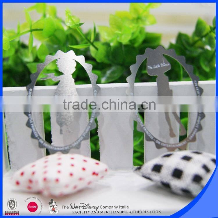 China supplier stainless steel human custom size bookmark