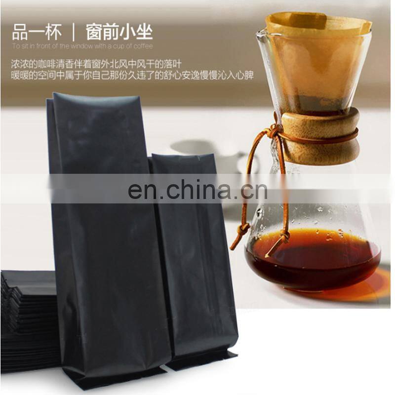 matte printing side gusset coffee bean packaging bag with valve Wholesale